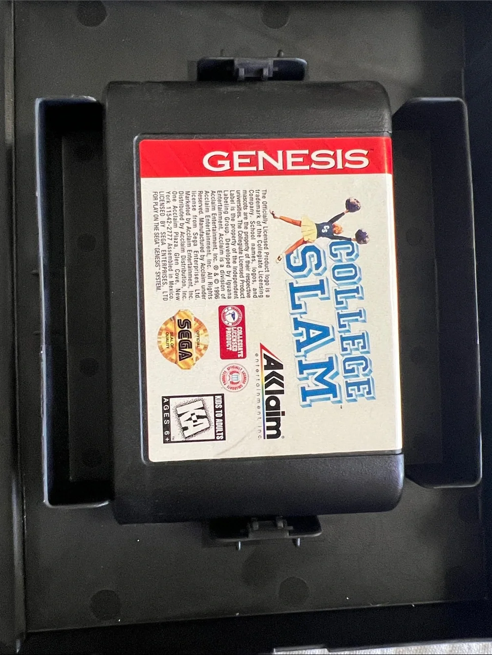 Sega Genesis College Slam Video Game